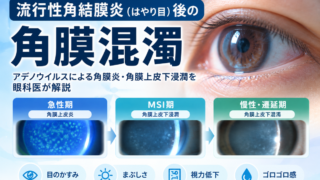 流行性角結膜炎・角膜混濁｜原因・症状・治療を眼科医が解説