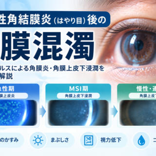 流行性角結膜炎・角膜混濁｜原因・症状・治療を眼科医が解説