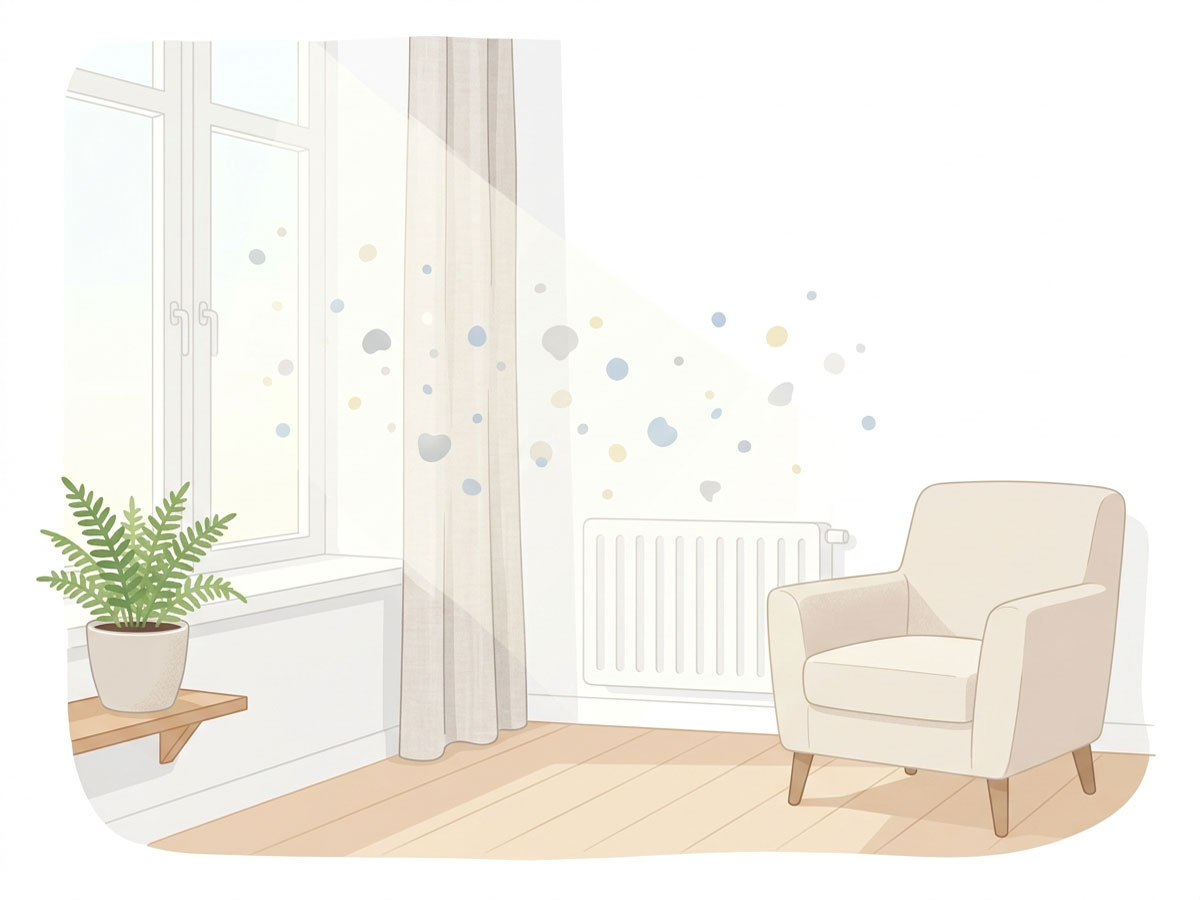 ハウスダストのイメージイラスト