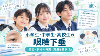 小学生・中学生・高校生の眼瞼下垂|原因・手術の時期・費用を眼科医が解説